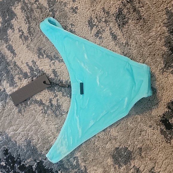 Blue crush Velvet Cheeky bathing suit bottom - Picture 2 of 3